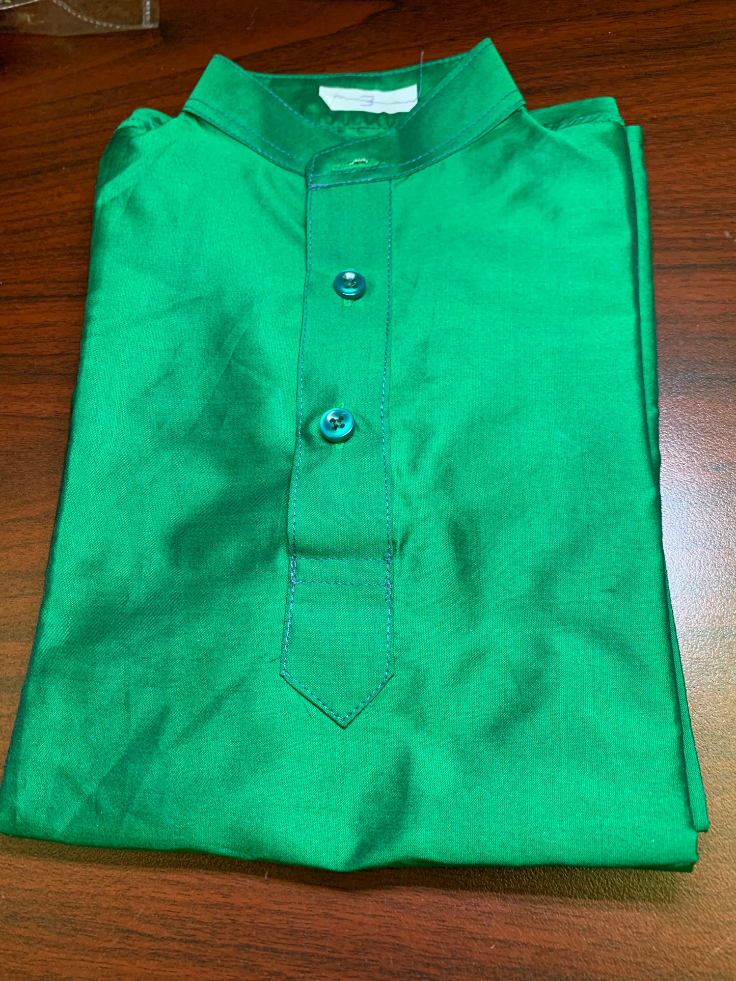 Boys leaf green kurta