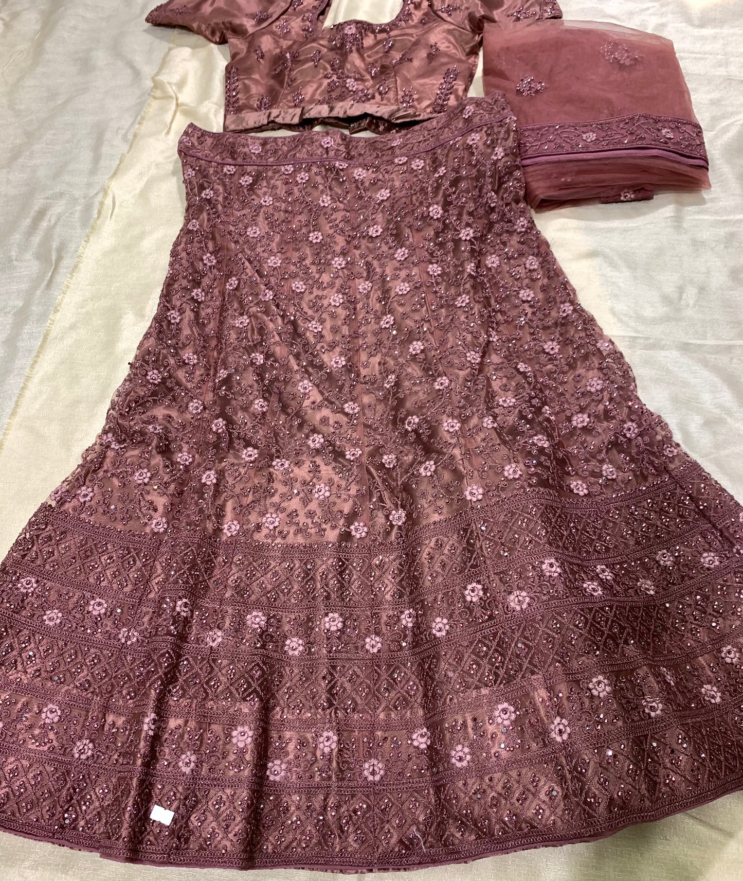 Ready to wear mauve pink Lehenga set