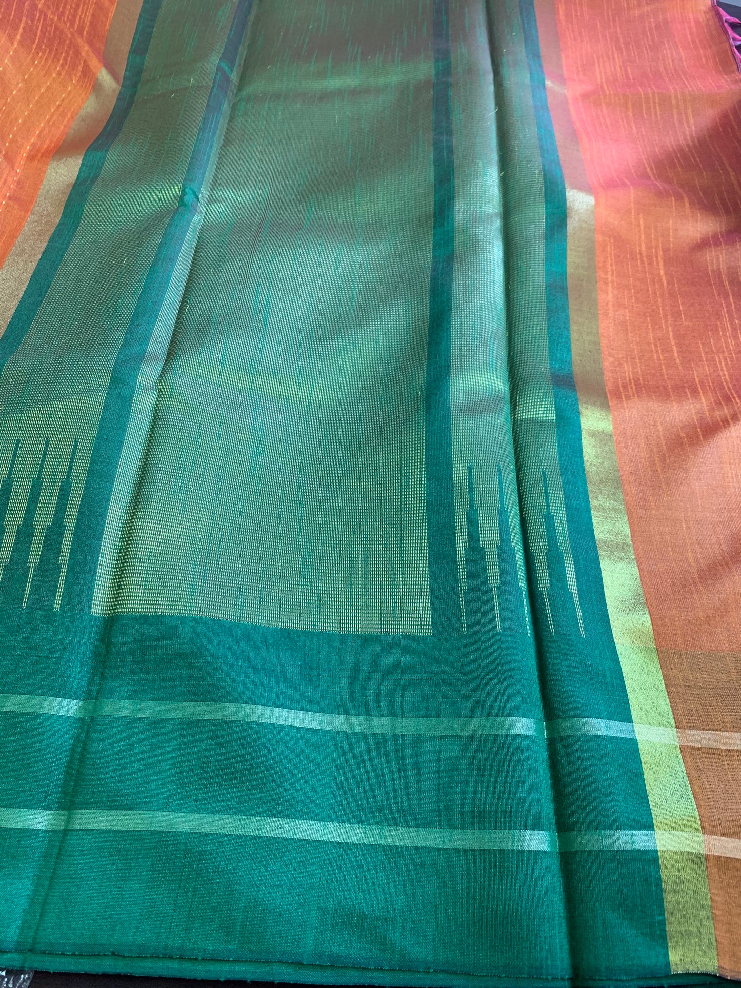 Pure raw silk saree