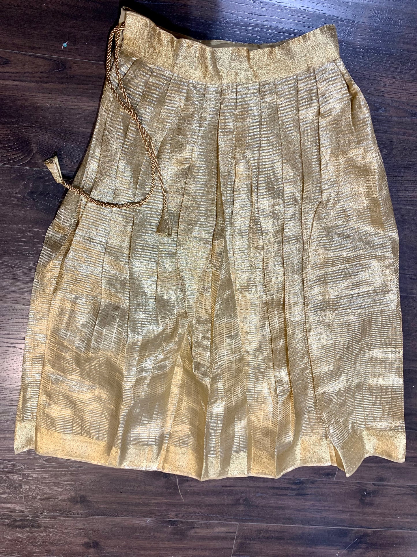 Golden tissue organza skirts