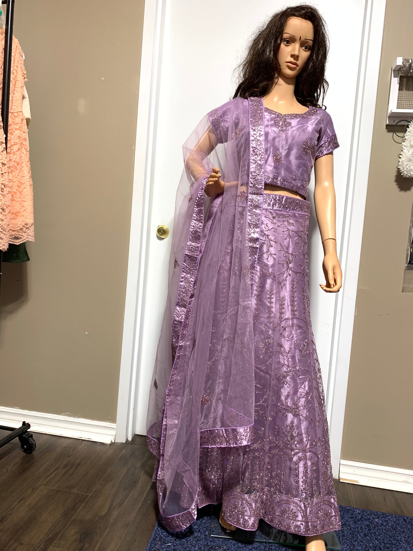 Lavender designer Lehenga set