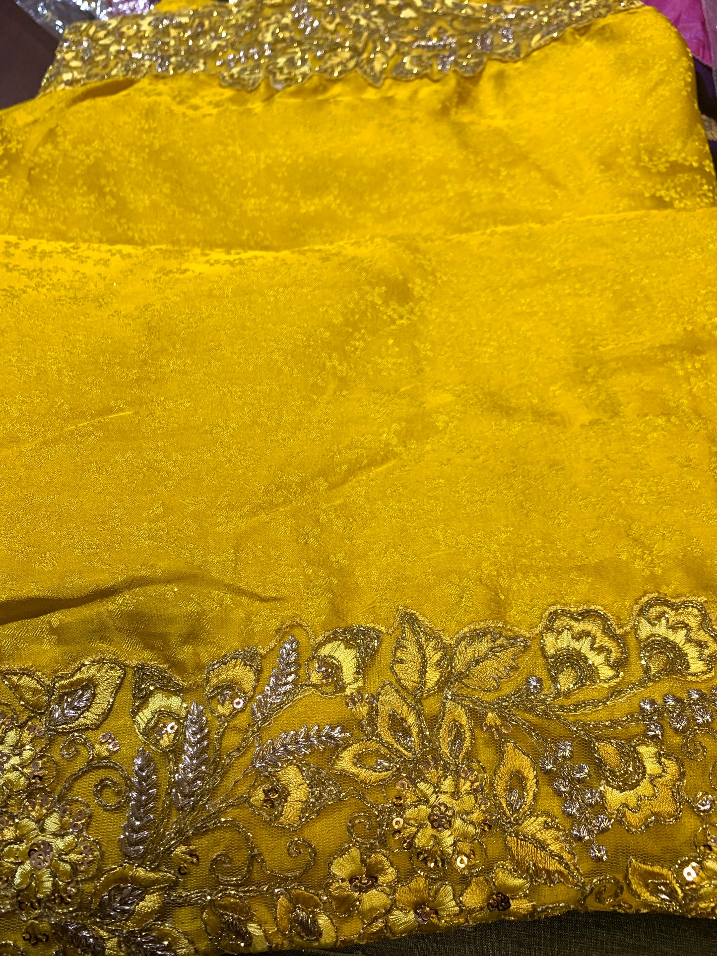 Satin georgette part wear saree