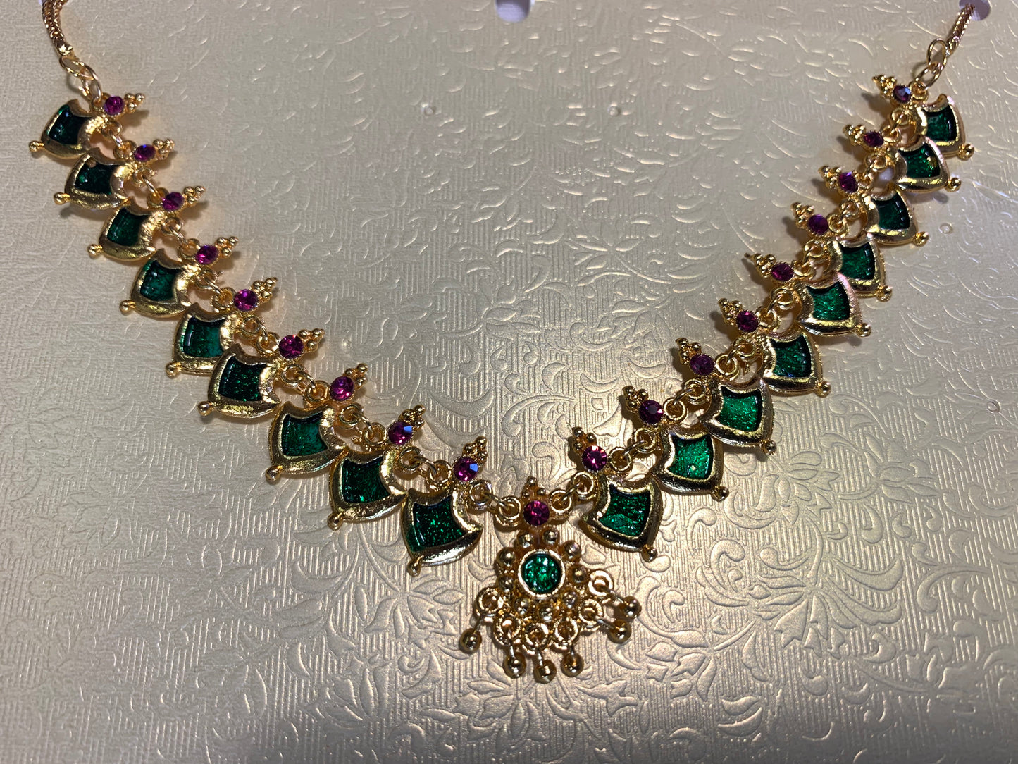 Gold necklace set palakka necklace