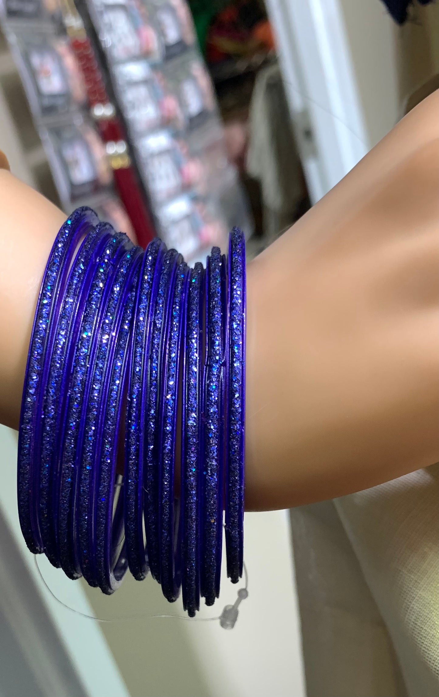 Glass Bangles Dark Blue