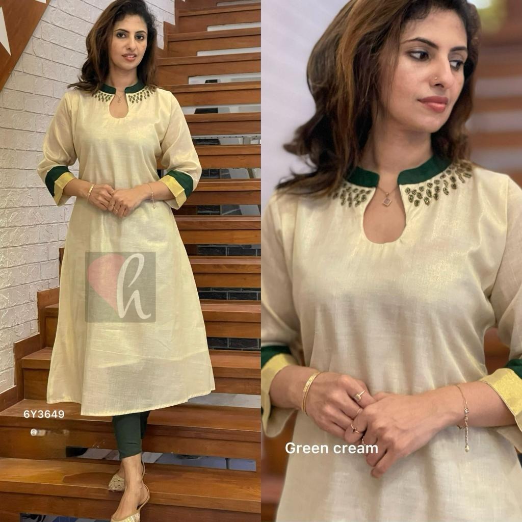 Readymade Kerala tissue kurti