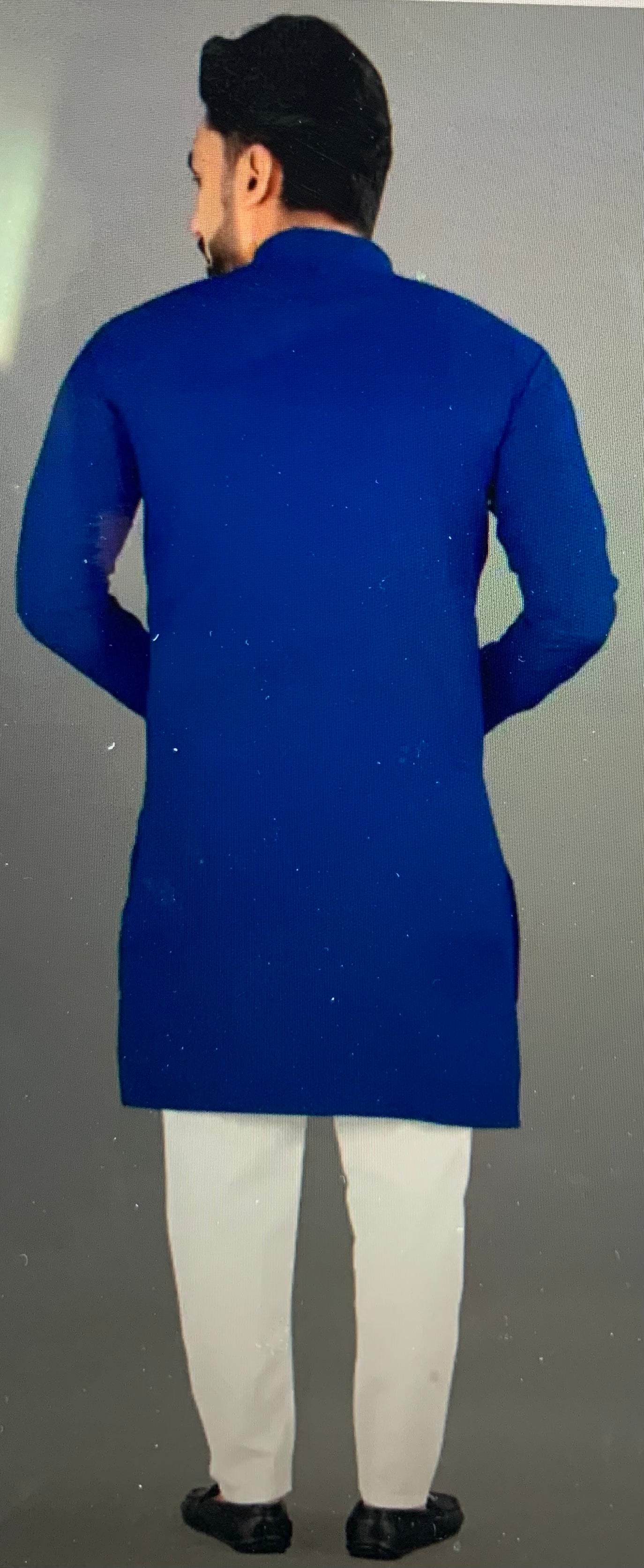 Men kurta airforce blue colour