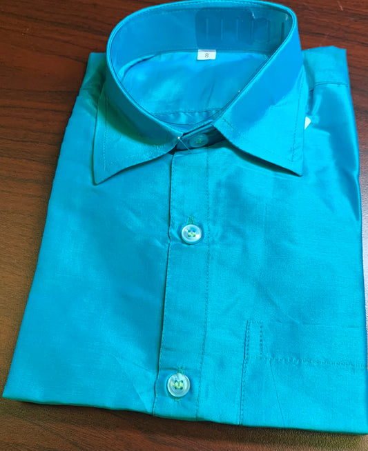 Boys pure silk shirts