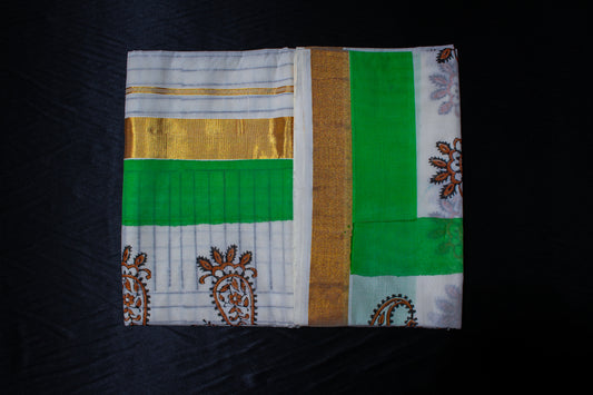 Hand Painted Kerala Saree