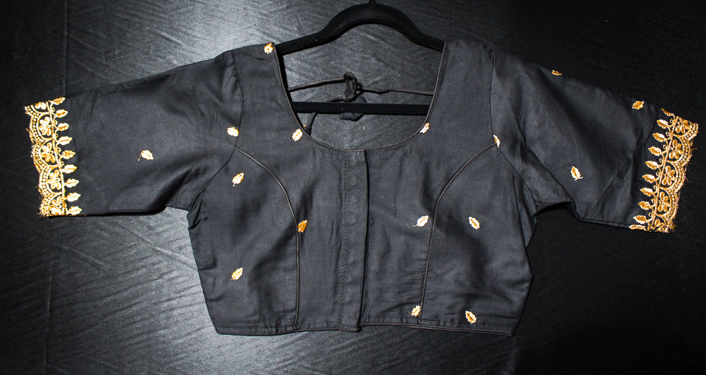 Black with Gold details Blouse