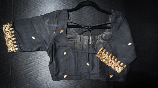 Black with Gold details Blouse