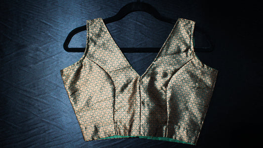 Green and Gold Blouse