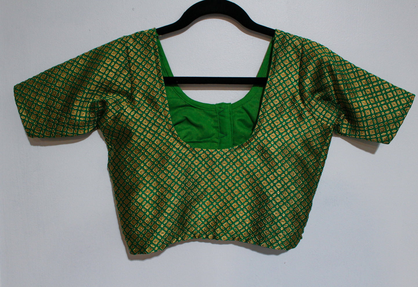 Light Green and Gold Blouse