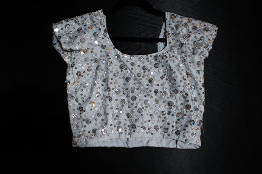 Silver Sequence Blouse