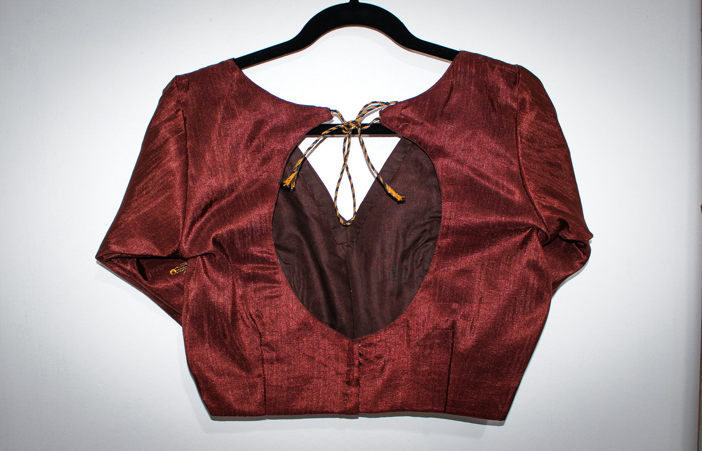 Brown Embroidered Blouse