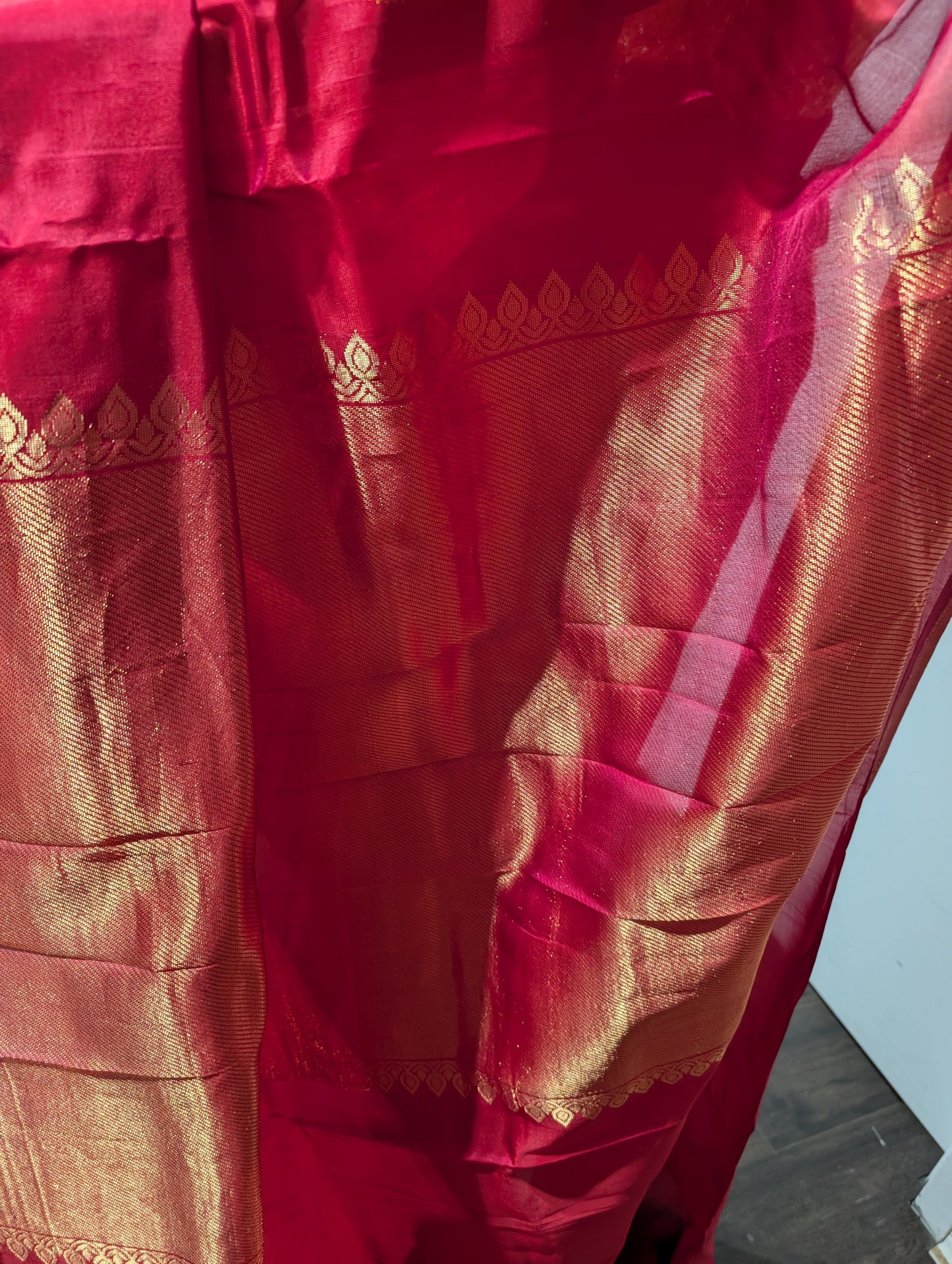 Red pure kanjeepuram silk saree
