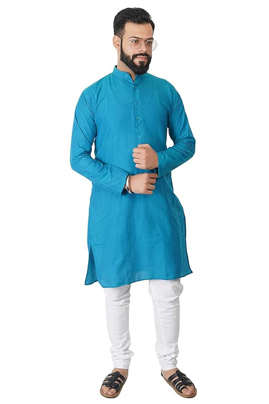 Handloom Multi-Shade Ethnic Wear Kurta for Men