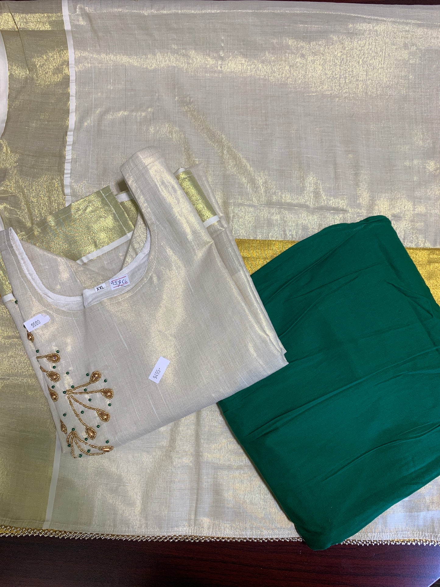 Kerala Onam 3pc churidhar set