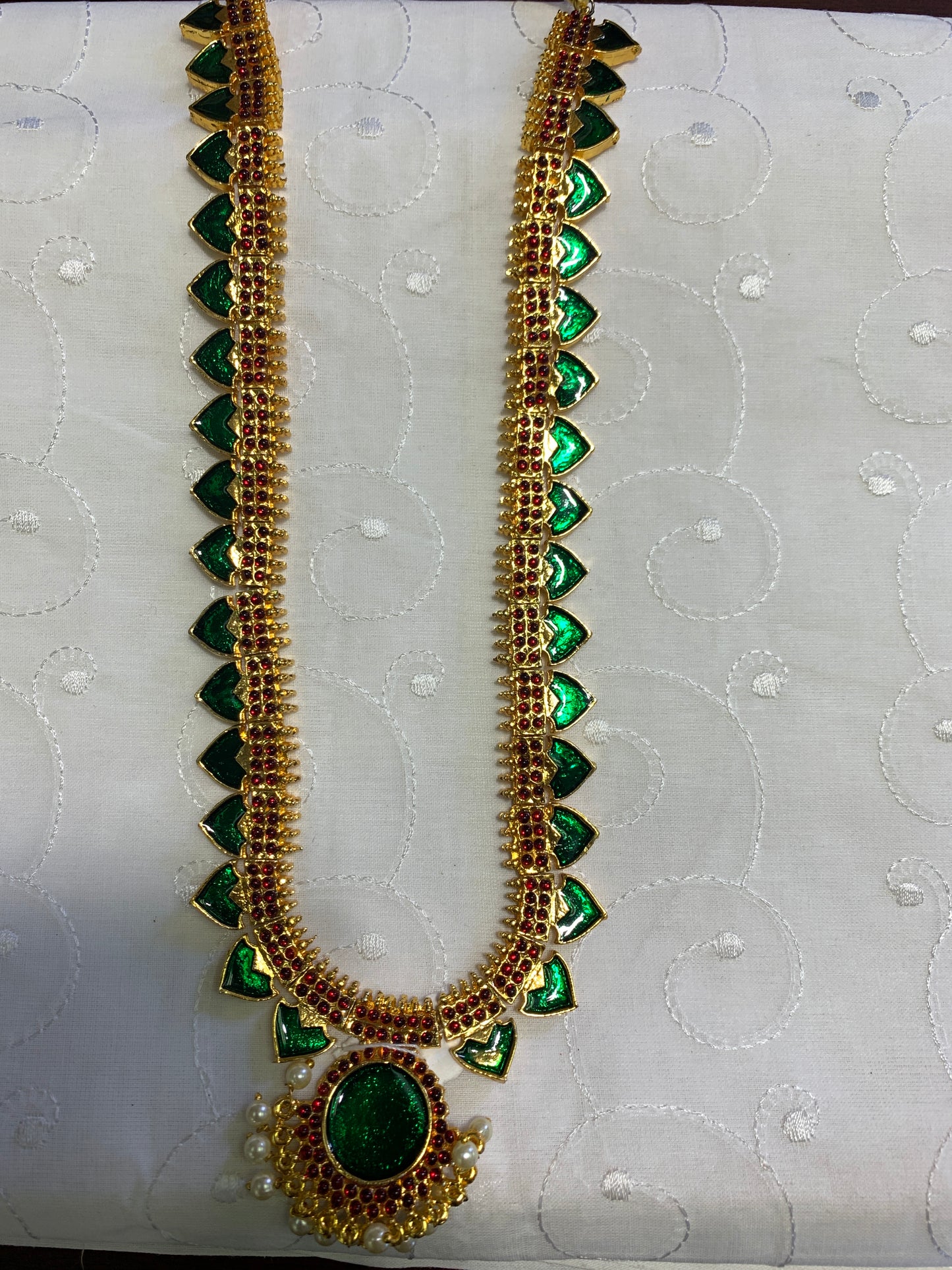 Gold long chain Palakka design