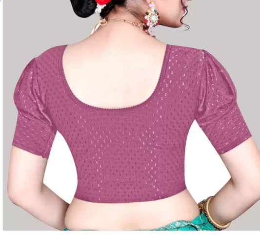 Purple Stretchable Blouse