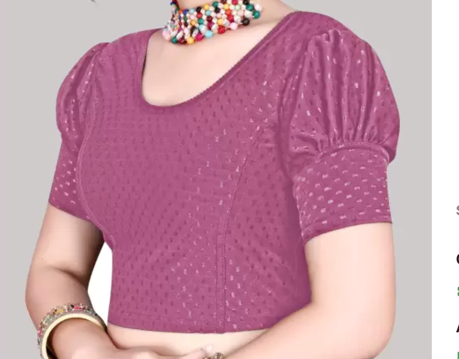 Purple Stretchable Blouse