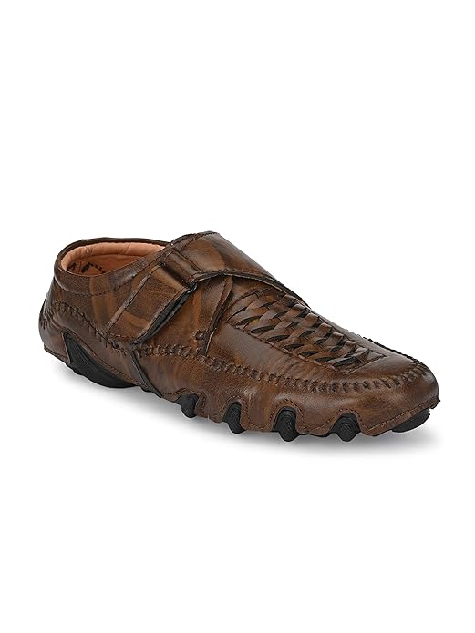 Big Fox Men's Ethnic Footwear Perforated 4 Roman Sandals