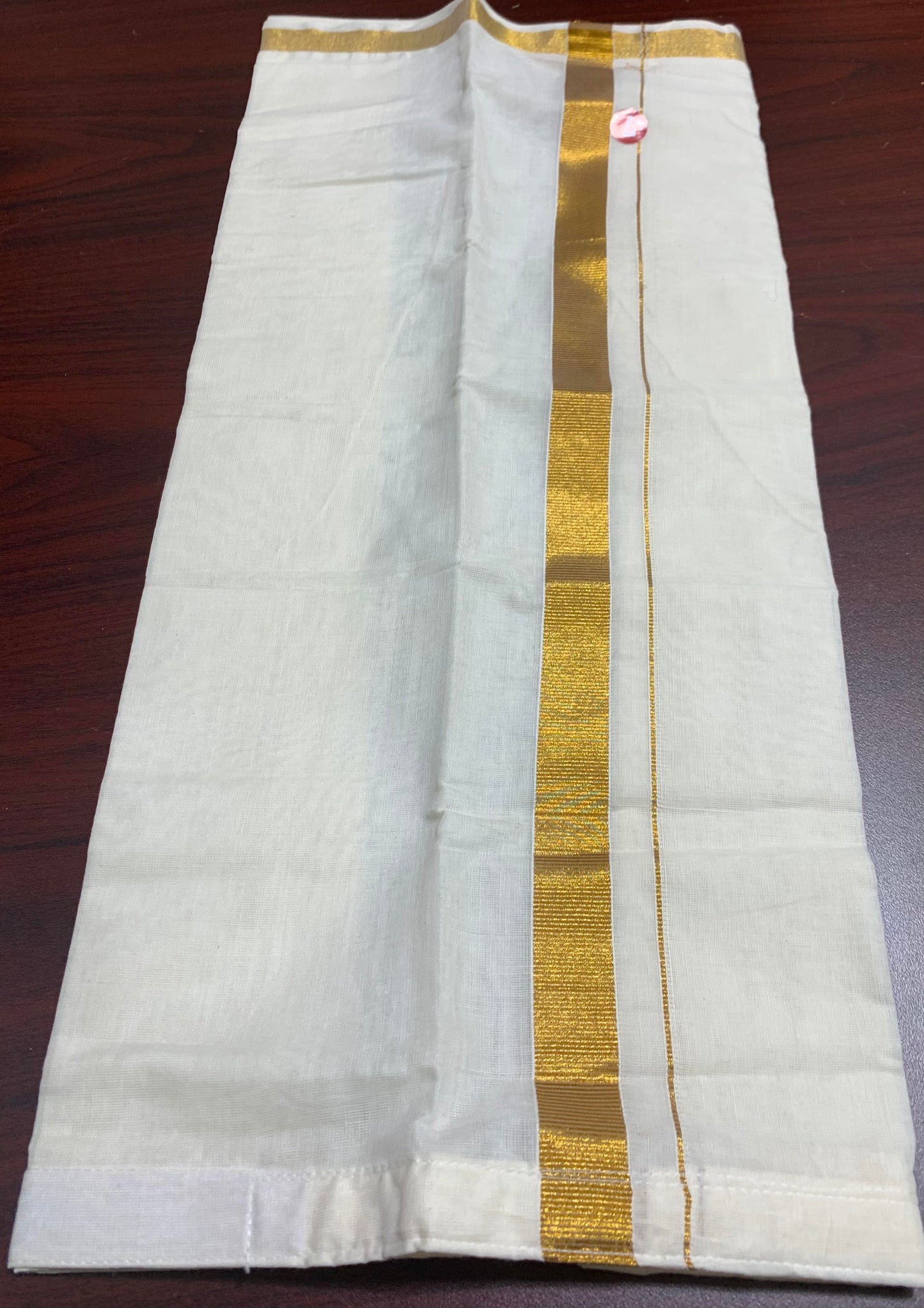 Kerala kasavu onam velcro dhoti/mundu for boys